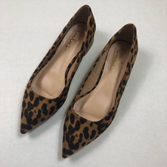 Lulus Shoes - Lulu’s animal print pointed toe flats size 8